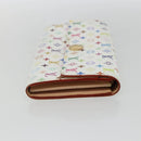 LOUIS VUITTON Multicolor Pochette Porte Monnaie Credit White M60004 Auth 169823V-4