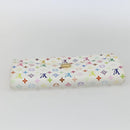 LOUIS VUITTON Multicolor Pochette Porte Monnaie Credit White M60004 Auth 169823V-5