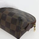 LOUIS VUITTON Damier Ebene Pochette Cosmetic PM Pouch N47516 LV Auth 169824-10