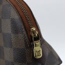 LOUIS VUITTON Damier Ebene Pochette Cosmetic PM Pouch N47516 LV Auth 169824-12