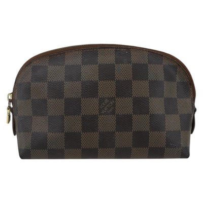 LOUIS VUITTON Damier Ebene Pochette Cosmetic PM Pouch N47516 LV Auth 169824 - 0