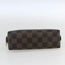 LOUIS VUITTON Damier Ebene Pochette Cosmetic PM Pouch N47516 LV Auth 169824-7