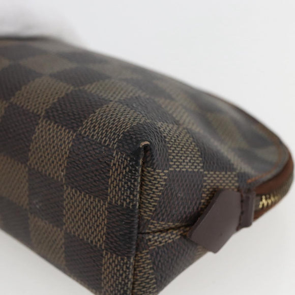LOUIS VUITTON Damier Ebene Pochette Cosmetic PM Pouch N47516 LV Auth 169824