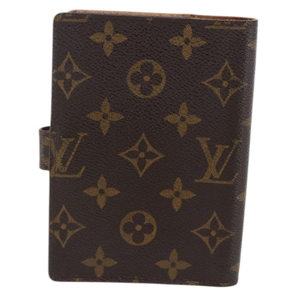 LOUIS VUITTON Monogram Agenda PM Day Planner Cover R20005 LV Auth 169825