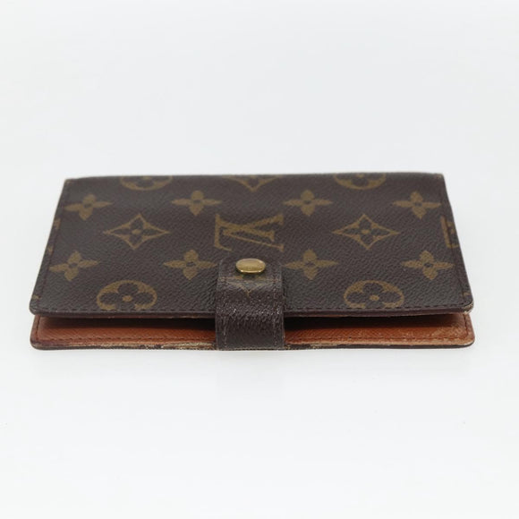 LOUIS VUITTON Monogram Agenda PM Day Planner Cover R20005 LV Auth 169825