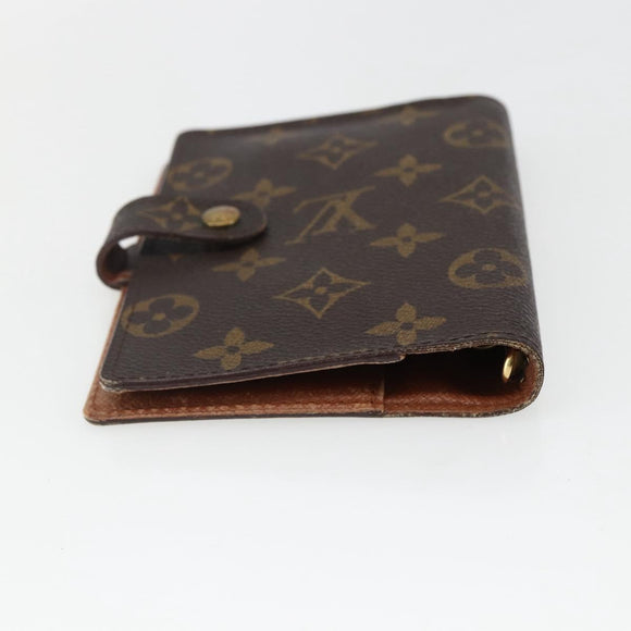 LOUIS VUITTON Monogram Agenda PM Day Planner Cover R20005 LV Auth 169825