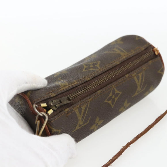 LOUIS VUITTON Monogram Papillon Pouch LV Auth 169832