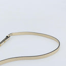 Chloe Nile Hand Bag Leather 2way Ivory Gold Auth 169835-15