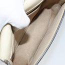 Chloe Nile Hand Bag Leather 2way Ivory Gold Auth 169835-11