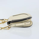 Chloe Nile Hand Bag Leather 2way Ivory Gold Auth 169835-4