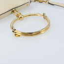 Chloe Nile Hand Bag Leather 2way Ivory Gold Auth 169835-7