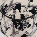 CHANEL Airline Hand Bag Canvas White Silver CC Auth 169837-12