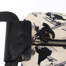 CHANEL Airline Hand Bag Canvas White Silver CC Auth 169837-14