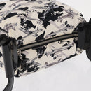 CHANEL Airline Hand Bag Canvas White Silver CC Auth 169837-6