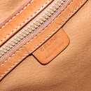CELINE Macadam Canvas Backpack PVC Leather Brown Gold Auth 169840-22