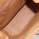 CELINE Macadam Canvas Backpack PVC Leather Brown Gold Auth 169840-10