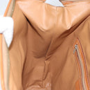 CELINE Macadam Canvas Backpack PVC Leather Brown Gold Auth 169840-24