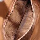 CELINE Macadam Canvas Backpack PVC Leather Brown Gold Auth 169840-11