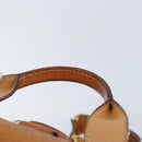 CELINE Macadam Canvas Backpack PVC Leather Brown Gold Auth 169840-14