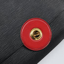 LOUIS VUITTON Epi Free Run Bicolor Shoulder Bag Red Black M52417 LV Auth 169843-20