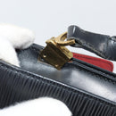 LOUIS VUITTON Epi Free Run Bicolor Shoulder Bag Red Black M52417 LV Auth 169843-9