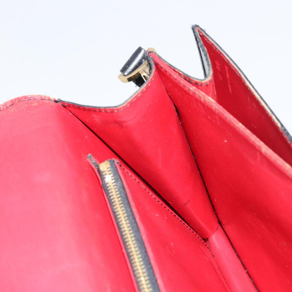 LOUIS VUITTON Epi Free Run Bicolor Shoulder Bag Red Black M52417 LV Auth 169843