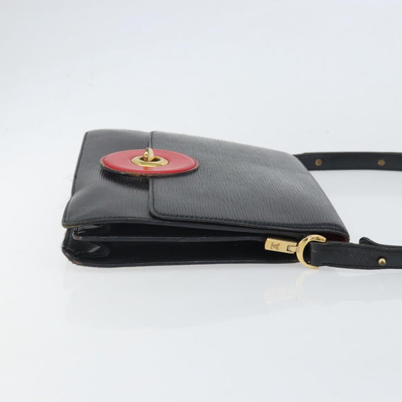 LOUIS VUITTON Epi Free Run Bicolor Shoulder Bag Red Black M52417 LV Auth 169843