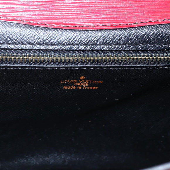 LOUIS VUITTON Epi Montaigne 23 Clutch Bag Red M52667 LV Auth 169852