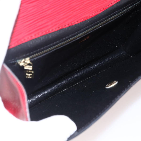 LOUIS VUITTON Epi Montaigne 23 Clutch Bag Red M52667 LV Auth 169852