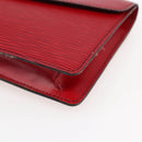 LOUIS VUITTON Epi Montaigne 23 Clutch Bag Red M52667 LV Auth 169852-8