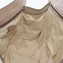 CELINE Bitter Sweet Hand Bag Leather Silver Auth 169857-20