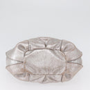 CELINE Bitter Sweet Hand Bag Leather Silver Auth 169857-5