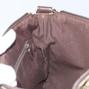 GUCCI GG Canvas Shoulder Bag Beige Silver 145857 Auth 169859-19