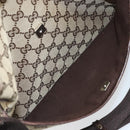 GUCCI GG Canvas Shoulder Bag Beige Silver 145857 Auth 169859-23