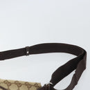 GUCCI GG Canvas Shoulder Bag Beige Silver 145857 Auth 169859-14