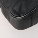 GUCCI Bamboo Shoulder Bag Leather 2way Black Gold 001 1577 2615 Auth 169863-13