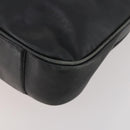 GUCCI Bamboo Shoulder Bag Leather 2way Black Gold 001 1577 2615 Auth 169863-14