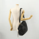 GUCCI Bamboo Shoulder Bag Leather 2way Black Gold 001 1577 2615 Auth 169863-23