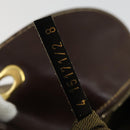 FENDI Zucca Canvas Shoulder Bag Black Brown Auth 169866-12