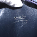Christian Dior Trotter Canvas Shoulder Bag Navy Gold Auth 169874-11