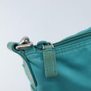 PRADA Shoulder Bag Nylon Light Blue Silver Auth 169875-9