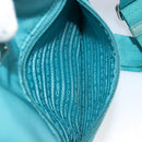 PRADA Shoulder Bag Nylon Light Blue Silver Auth 169875-25