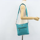 PRADA Shoulder Bag Nylon Light Blue Silver Auth 169875-26
