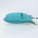 PRADA Shoulder Bag Nylon Light Blue Silver Auth 169875-3