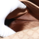 CELINE Macadam Canvas Shoulder Bag PVC Leather Beige Gold Auth 169877-24