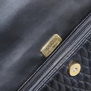 BALLY Chain Shoulder Bag Leather Black Gold Auth 169878V-17