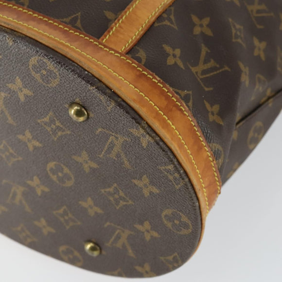 LOUIS VUITTON Monogram Bucket GM Schultertasche M42236 LV Auth 169884