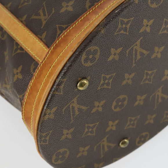 LOUIS VUITTON Monogram Bucket GM Shoulder Bag M42236 LV Auth 169884