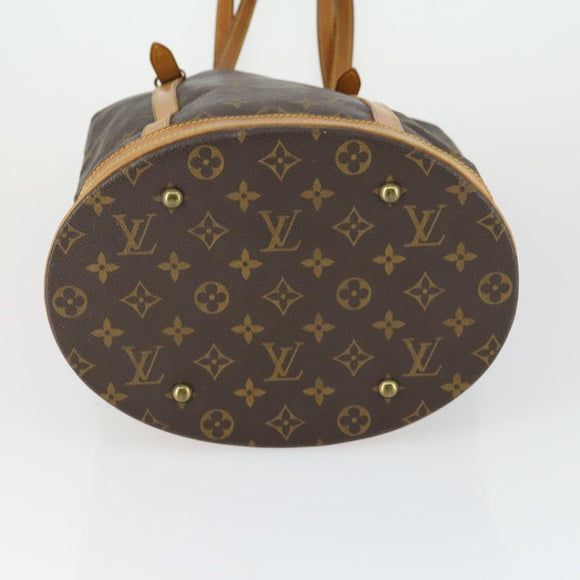 LOUIS VUITTON Monogram Bucket GM Schultertasche M42236 LV Auth 169884