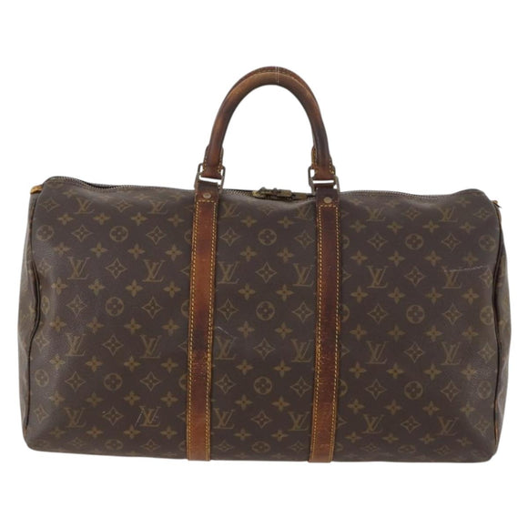 LOUIS VUITTON Monogram Keepall 50 Boston Bag M41426 LV Auth 169886